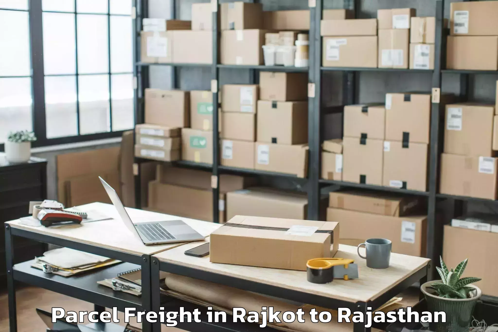 Efficient Rajkot to Rajgarh Rajasthan Parcel Freight